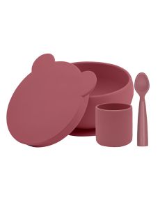 Set de hranire BWL I Minikoioi, 100% Premium Silicone – Velvet Rose