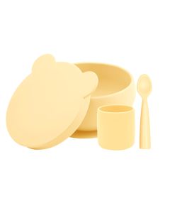 Set de hranire BWL I Minikoioi, 100% Premium Silicone – Mellow Yeloow