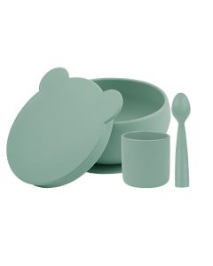 Set de hranire BWL I Minikoioi, 100% Premium Silicone – River Green