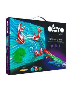 Set pictura 3D cu argila usoara, 30*40cm - Fishes