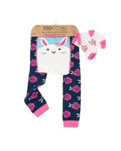 Set pantaloni si soseste antiderapante, Zoocchini, 12-18 Luni Ã¢â‚¬â€œ Bunny