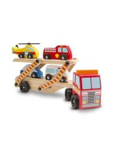 Transportor cu vehicule de urgenta Melissa and Doug