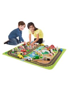 Set de joaca si covoras orasul Melissa and Doug