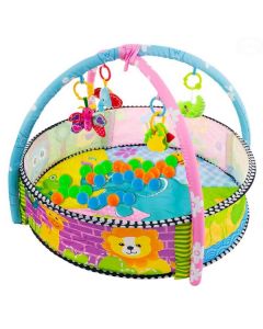 Piscina cu centru de activitati EBZCC9600-2, 30 de bile, multicolora