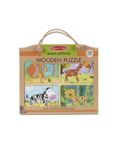 Primul meu puzzle eco din lemn Animalele - Melissa & Doug