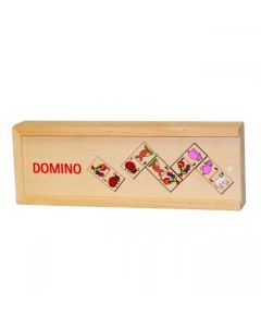 Domino Animale in cutie de lemn