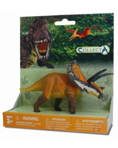 Figurina pe platforma dinozaur Torosaurus pictata manual XSPP Collecta