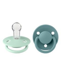 BIBS - Set 2 suzete De Lux Silicon, tetina rotunda, marime universala