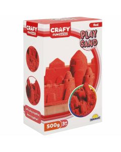 Nisip kinetic Fun Sand 500 gr culoare Rosu