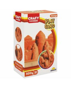 Nisip kinetic Fun Sand 500 gr culoare Orange