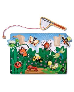 Joc din lemn magnetic Prinde insectele Melissa and Doug