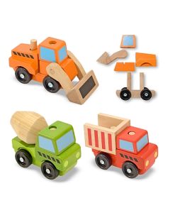 Vehicule utilitare pentru constructii din lemn Melissa and Doug