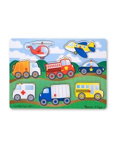 Melissa and Doug - Puzzle lemn Vehicule