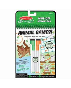 Carnet reutilizabil cu activitati si jocuri Animale -Melissa And Doug