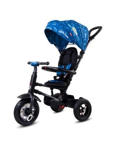 Tricicleta pliabila cu roti gonflabile Sun Baby 014 Qplay Rito - Blue UFO