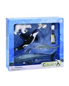 Set 7 figurine pictate manual Animale Antarctica