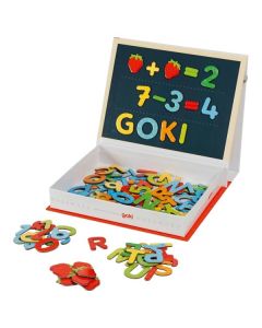 Set educativ cu 122 piese magnetice in cutie