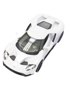 Masinuta die cast Ford GT 2017, scara 1:38, 12.5 cm, alba