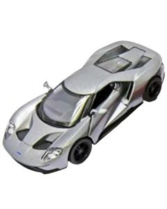 Masinuta die cast Ford GT 2017, scara 1:38, 12.5 cm, gri