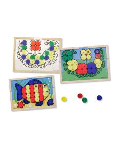 Mozaic din lemn cu culori Melissa and Doug