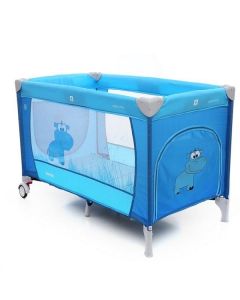 Patut pliabil cu 2 nivele Coto Baby Samba Plus Blue