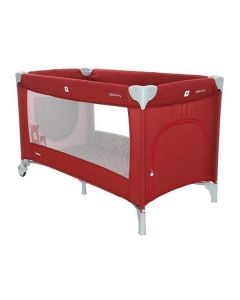 Patut pliabil cu un nivel Coto Baby Samba Red