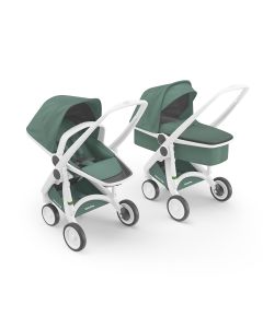 Carucior 2 In 1, Greentom, 100% Ecologic, White Sage