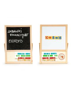 Tabla educationala cu abac si numere Ecotoys MB385