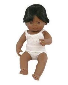 Papusa Baby hispanic baiat Miniland 38cm