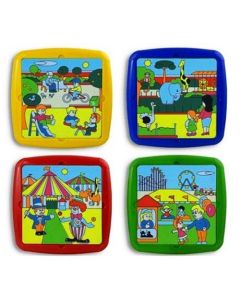 Set de 4 puzzle Timpul liber Miniland