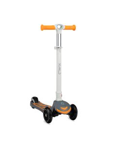 Trotineta cu 3 roti, Momi, Vivio Orange, 3 Ani+, Ghidon reglabil pe 4 trepte, Flexbrake, Rulmenti ABEC-9, Platforma anti-alunecare, Pliabila, Sarcina maxima 50 kg