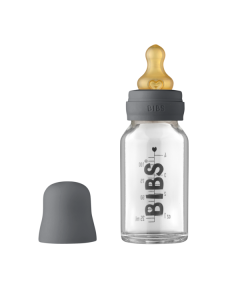 BIBS - Set complet biberon din sticla anticolici, 110 ml, Iron