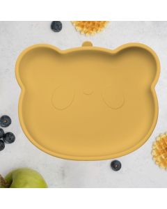 Farfurie din silicon cu ventuza, AppeKids, The Little Bear - Honey