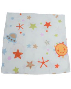 Scutec muselina Space bumbac organic 120x120 cm SeviBebe