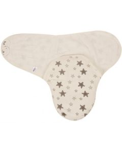 Paturica infasat bumbac organic Grey Stars Sevibebe