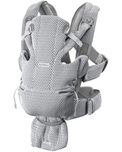 BabyBjorn - Marsupiu anatomic Move, Grey, 3D Mesh