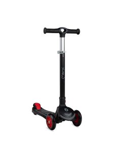 Trotineta cu 3 roti, Momi, Vivio Black, 3 Ani+, Ghidon reglabil pe 4 trepte, Flexbrake, Rulmenti ABEC-9, Platforma anti-alunecare, Pliabila, Sarcina maxima 50 kg