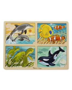 Set 4 puzzle lemn Viata marina