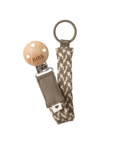 Bibs - Lantisor clip pentru suzeta, Dark Oak/Vanilla