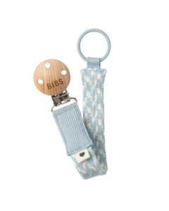 Bibs - Lantisor clip pentru suzeta, Baby Blue/Ivory