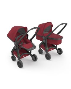 Carucior 2 In 1, Greentom, 100% Ecologic, Black Cherry