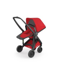 Carucior, Greentom, Reversible, 100% Ecologic, Black Red