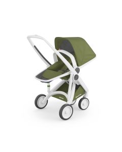 Carucior, Greentom, Reversible, 100% Ecologic, White Olive