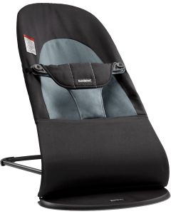 BabyBjorn - Balansoarul Balance Soft Black/Dark Gray, Bumbac