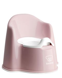 BabyBjorn - Olita cu protectie spate Pottty Chair Powder Pink