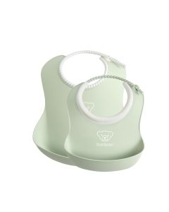 BabyBjorn Set 2 bavete – Baby Feeding Set Powder green