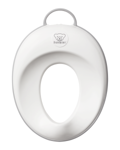 BabyBjorn - Reductor pentru toaleta Toilet Training Seat, White/Grey