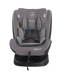 BabyGo - Scaun auto rotativ cu isofix Nova 360° Grey, 0 - 36 kg