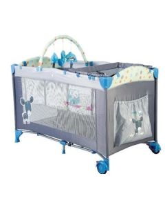 BabyGo - Patut pliant Sleepwell Blue