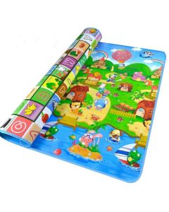 Covoras de joaca termic si educativ cu doua fete 180x120 cm My Little Farm